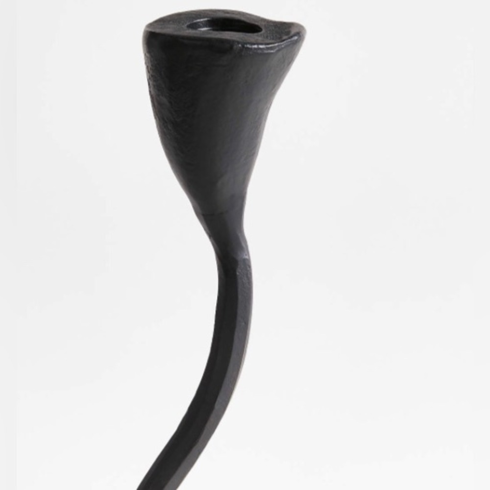 Large Black Metal Taper Candle Holder by Athena Calderone for Crate & Barrel - Picture 4 of 7
